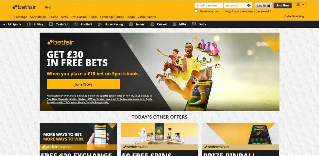 Betfair-Homepage